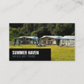 Grote tenten, eigenaar van vakantiepark, manager visitekaartje (Voorkant)