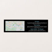 Grote tenten, vakantiepakketgegevens visitekaartje (Binnenkant ongevouwen)