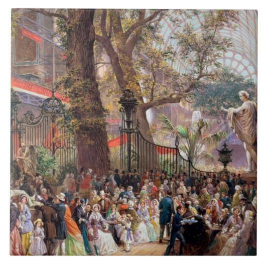 Grote tentoonstelling, 1851: binnenkant tegeltje (Voorkant)