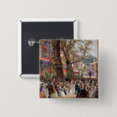 Grote tentoonstelling, 1851: binnenkant vierkante button 5,1 cm (Voorkant /achterkant)