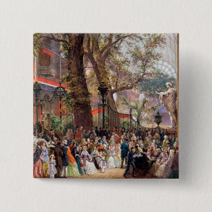 Grote tentoonstelling, 1851: binnenkant vierkante button 5,1 cm