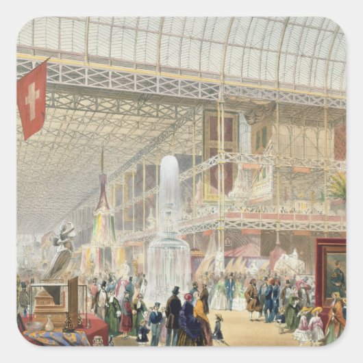 Grote tentoonstelling, 1851: Centrale transformati Vierkante Sticker (Voorkant)