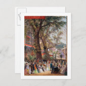 Grote tentoonstelling, 1851: interieur briefkaart (Voorkant / Achterkant)