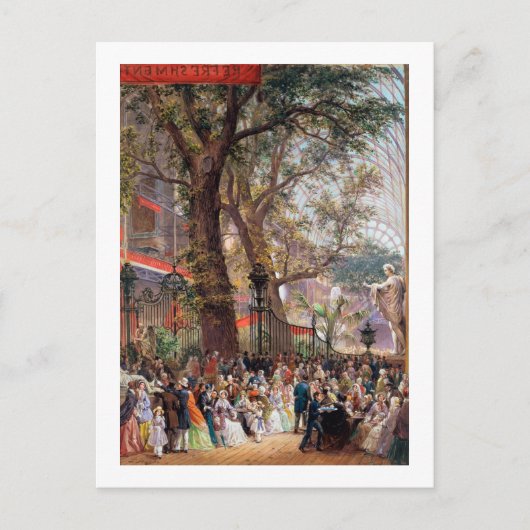 Grote tentoonstelling, 1851: interieur briefkaart (Voorkant)