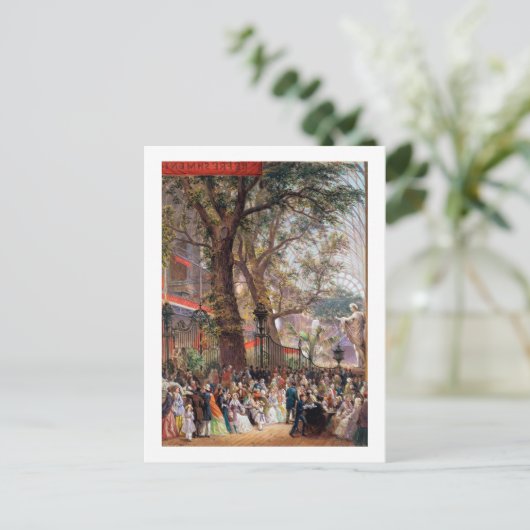 Grote tentoonstelling, 1851: interieur briefkaart (Staand voorkant)