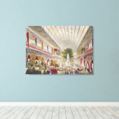 Grote tentoonstelling, 1851: South Transept, van I Canvas Afdruk (Insitu (Houten vloer))