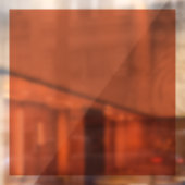 Grote Terracotta Window Cling 12 inch Vierkant Raamsticker (Vel 2)