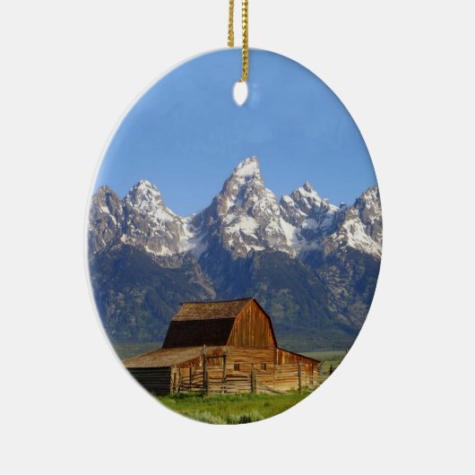 Grote Teton-bergen Keramisch Ornament (Rechts)