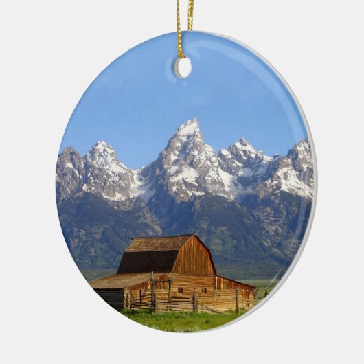 Grote Teton-bergen Keramisch Ornament (Links)