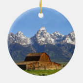 Grote Teton-bergen Keramisch Ornament (Achterkant)