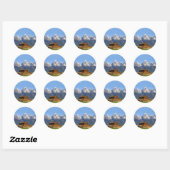 Grote Teton-bergen Ronde Sticker (Vel)