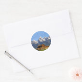 Grote Teton-bergen Ronde Sticker (Envelop)