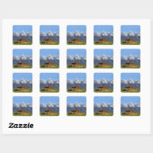 Grote Teton-bergen Vierkante Sticker (Vel)