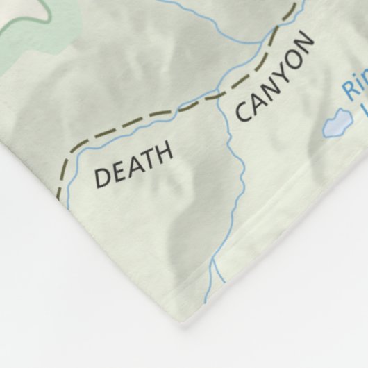 Grote Teton-kaartdeken Fleece Deken (Hoek)