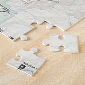 Grote Teton-kaartpuzzel Legpuzzel (Zijkant)