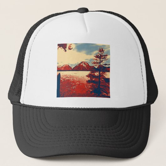 Grote Teton National Park Art Trucker Pet (Voorkant)