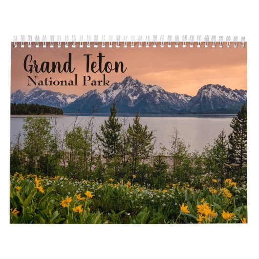 Grote Teton National Park Landscape Fotografie Kalender (Hoes)