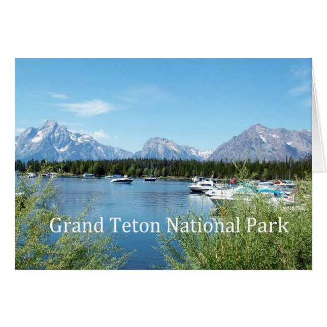Grote Teton National Park-landschapsfoto. (Voorkant Horizontaal)