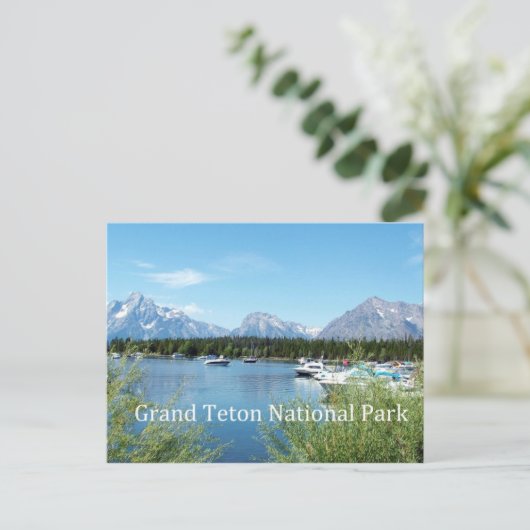 Grote Teton National Park-landschapsfoto. Briefkaart (Staand voorkant)