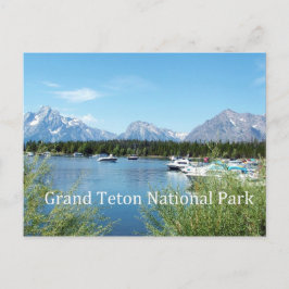 Grote Teton National Park-landschapsfoto. Briefkaart