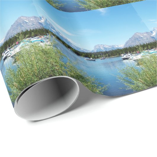 Grote Teton National Park-landschapsfoto. Cadeaupapier (Rol Hoek)