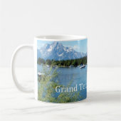 Grote Teton National Park-landschapsfoto. Koffiemok (Links)