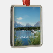 Grote Teton National Park-landschapsfoto. Metalen Ornament (Rechts)