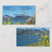 Grote Teton National Park-landschapsfoto. Visitekaartje (Voorkant / Achterkant)