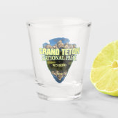 Grote Teton NP (pijlpunt) Shot Glas (Voorkant)