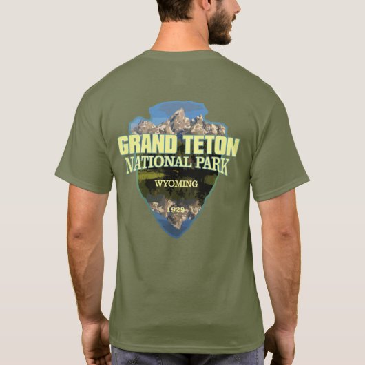 Grote Teton NP (pijlpunt) T-shirt (Achterkant)