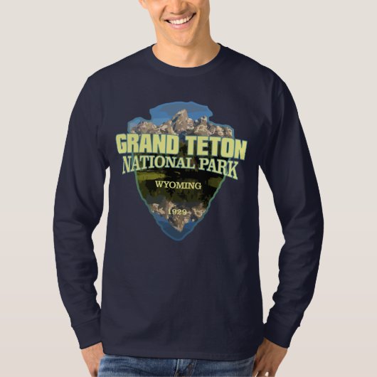 Grote Teton NP (pijlpunt) T-shirt (Voorkant)