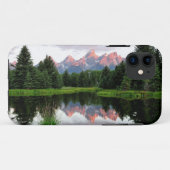 Grote Teton reflecteert over de Beaver-obligatie Case-Mate iPhone Case (Achterkant (horizontaal))
