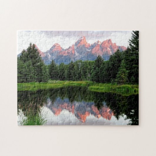 Grote Teton reflecteert over de Beaver-obligatie Legpuzzel (Horizontaal)