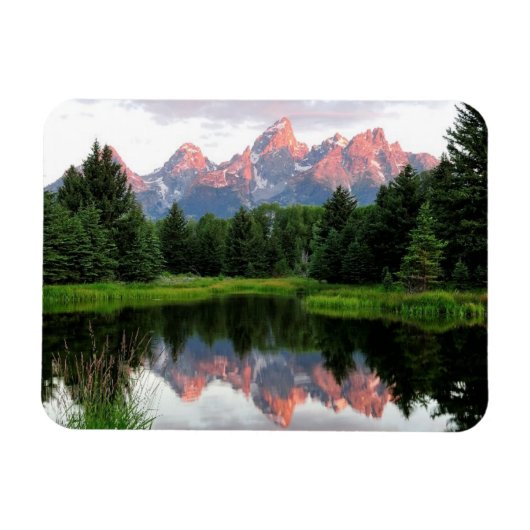 Grote Teton reflecteert over de Beaver-obligatie Magneet (Horizontaal)
