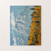 Grote Tetongebergte in de Herfst Legpuzzel (Verticaal)