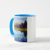 Grote Tetons die in de Snake-rivier reflecteren Mok (Voorkant links)