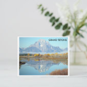 Grote Tetons in het najaar - Briefkaart (Staand voorkant)