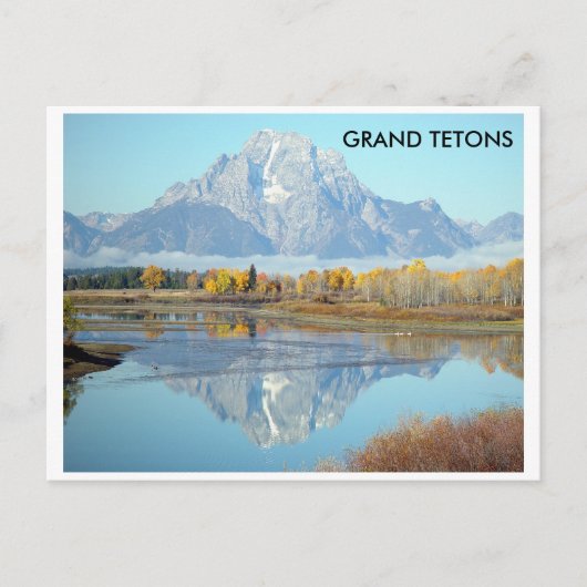Grote Tetons in het najaar - Briefkaart (Voorkant)