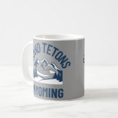 Grote Tetons Wyoming Koffiemok (Voorkant links)