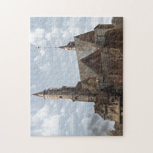 Grote thuiskasteel Clouds Blue Sky City Rural Legpuzzel (Verticaal)