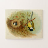 Grote tiet- Kleurrijke vogel, Kunst Legpuzzel (Horizontaal)