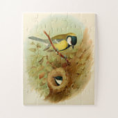 Grote tiet- Kleurrijke vogel, Kunst Legpuzzel (Verticaal)