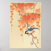 Grote tiet op paulownia tak - Ohara Koson Poster (Voorkant)