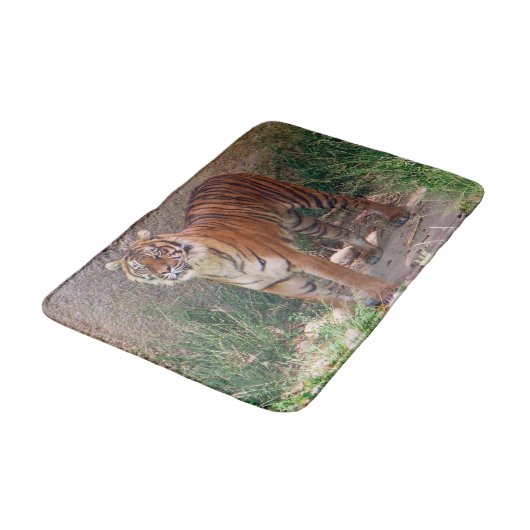 Grote Tiger Bath Mat. Badmat (Gekanteld)