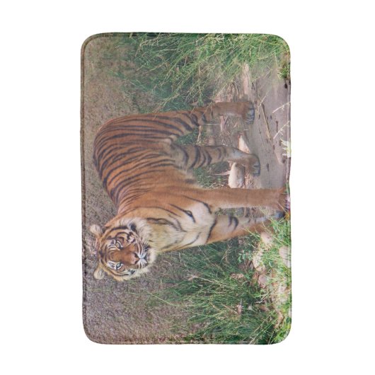 Grote Tiger Bath Mat. Badmat (Voorkant Verticaal)
