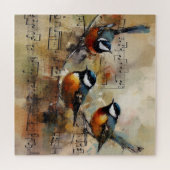 Grote tipmuizenvogel op de tussenruimte geschilder legpuzzel (Horizontaal)