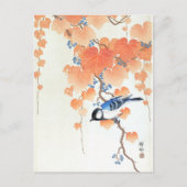 Grote tit in de paulownia-tak - Ohara Koson - Kuns Briefkaart (Voorkant)