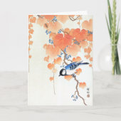 Grote tit in de paulownia-tak - Ohara Koson - Kuns Kaart (Voorkant)