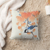 Grote tit in de paulownia-tak - Ohara Koson - Kuns Kussen (Deken)