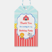 Grote Top Circus Kermis Cadeaubijsluiter Cadeaulabel (Voorkant)